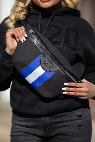Black Zeta Canvas Belt Bag