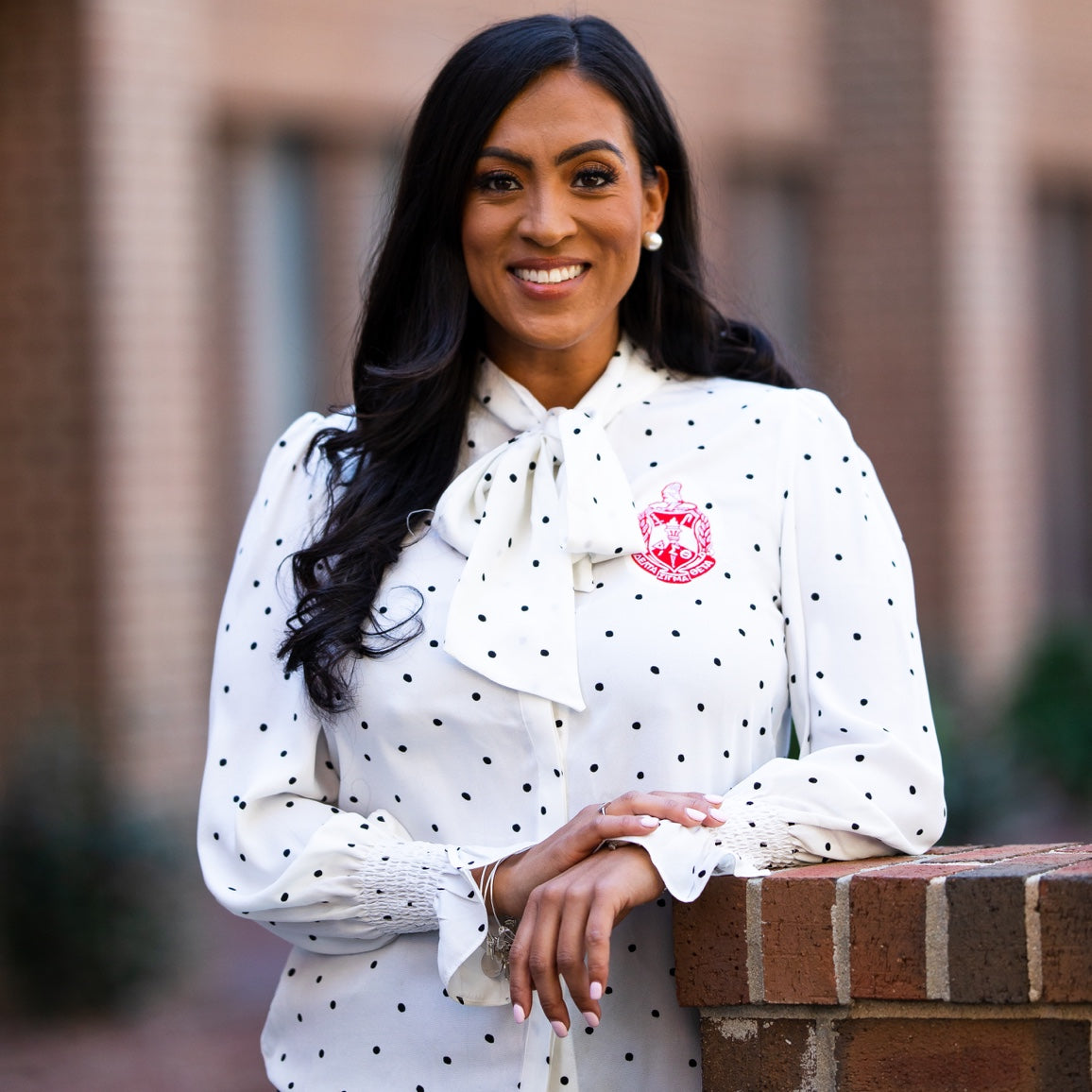 womens polka dot shirt