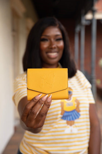 Gold Poodle Wallet