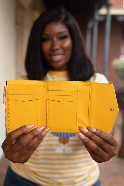 Gold Poodle Wallet