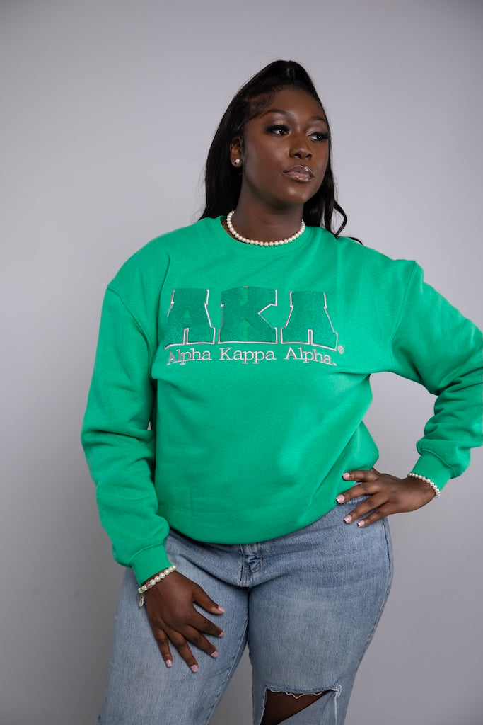 Green Vintage AKA Sweatshirt Fashionably Greek
