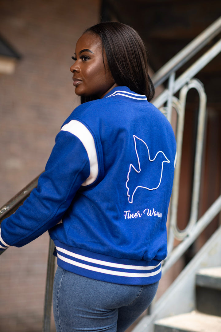 Zeta All Black Bomber | Fashionably Greek