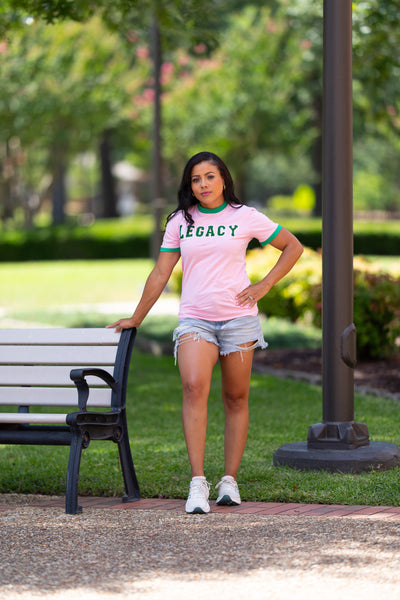 Pink Legacy Varsity Tee