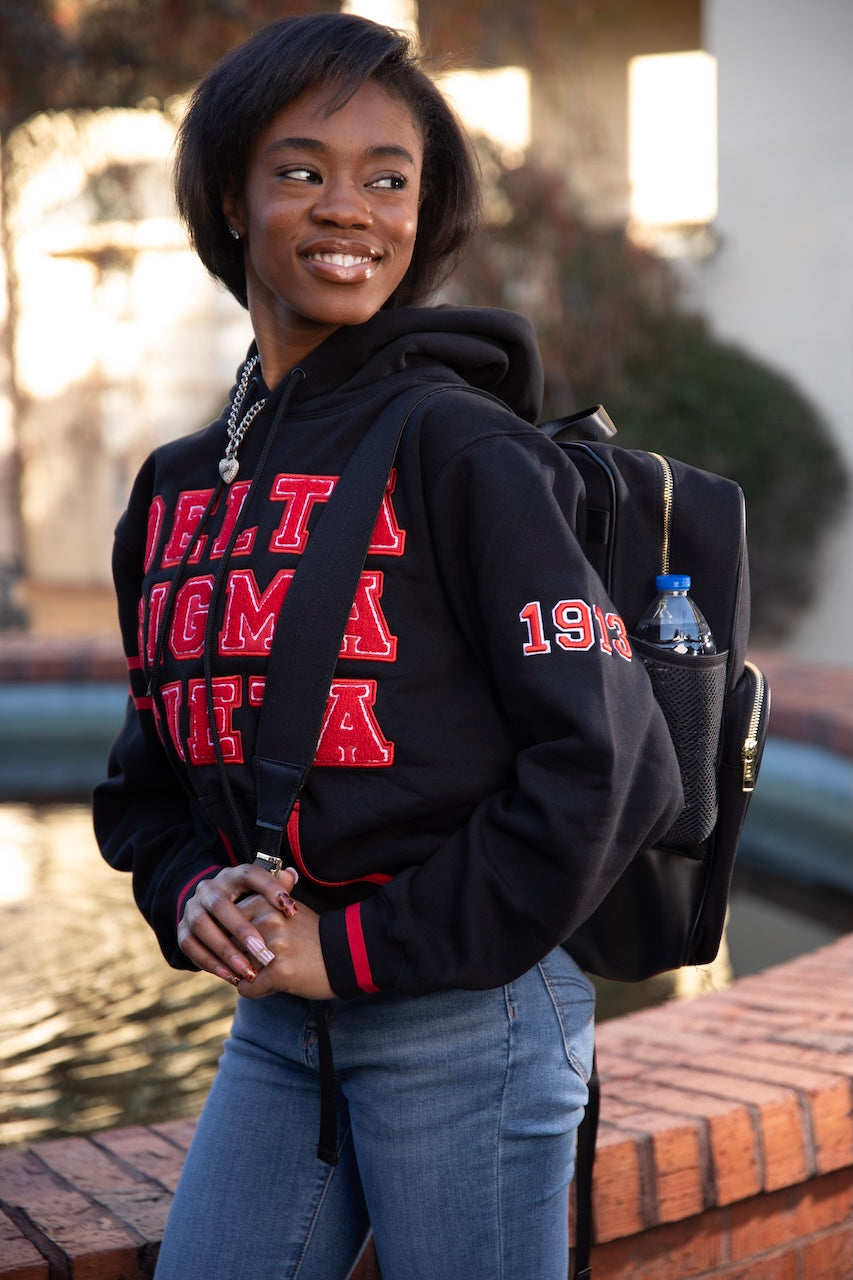 DST Black Canvas Backpack
