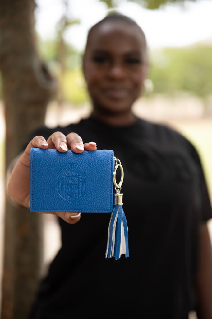 Blue ZPHIB Wristlet| Fashionably Greek