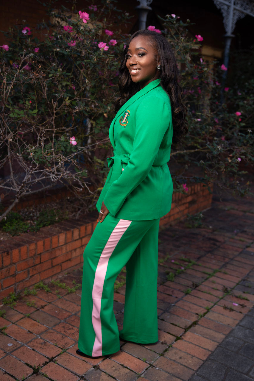 Green AKA Pant Suit| Fashionably Greek
