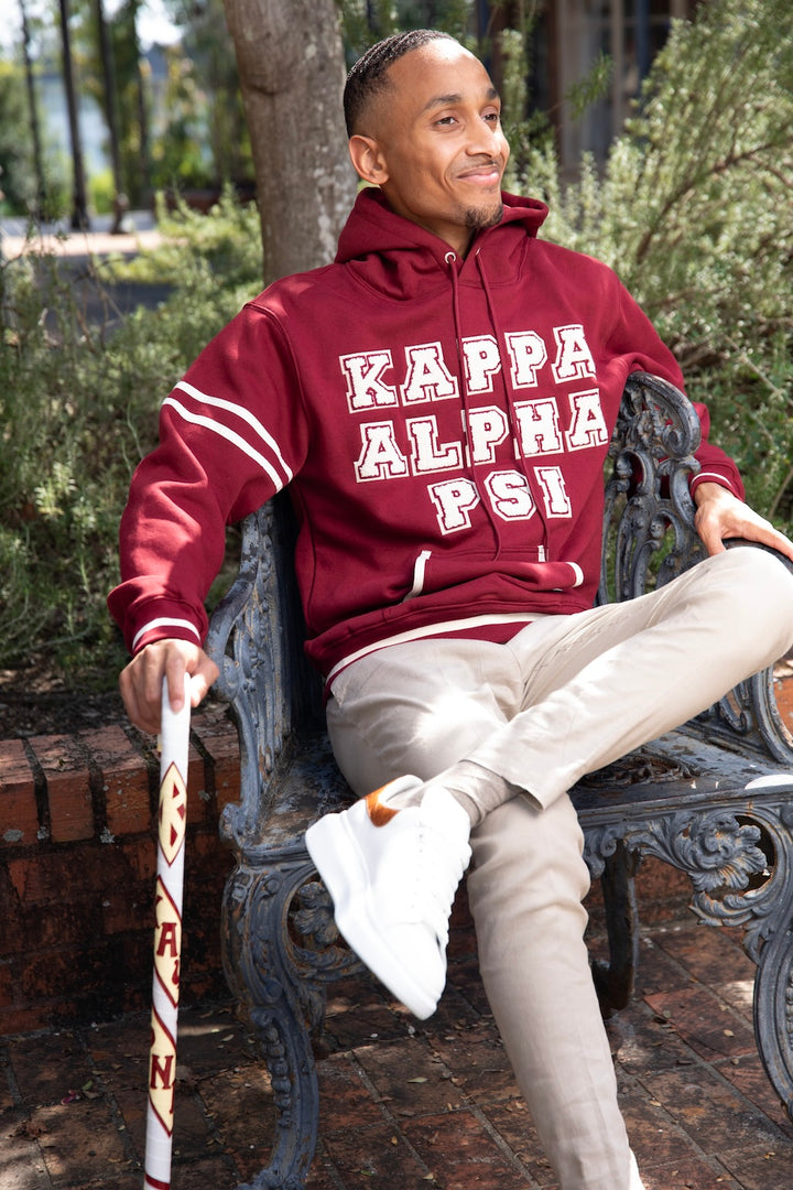 Kappa Varsity Hoodie | Fashionably Greek