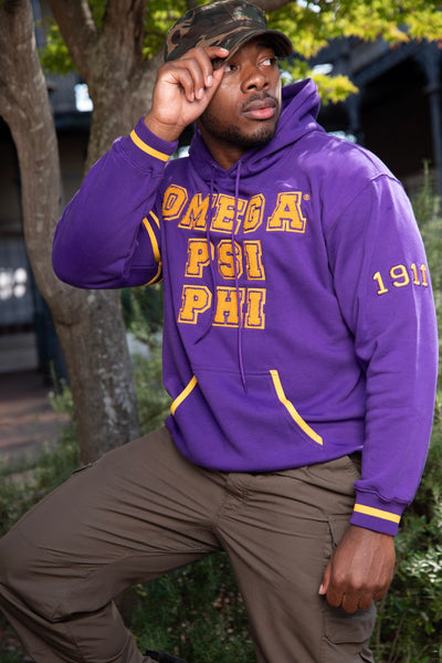 Purple Omega Psi Phi Hoodie