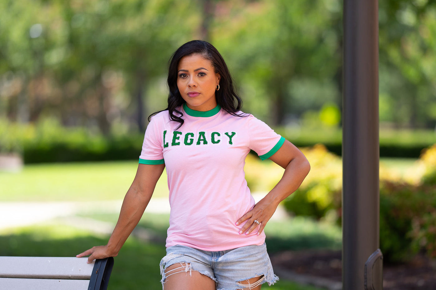 Pink Legacy Varsity Tee