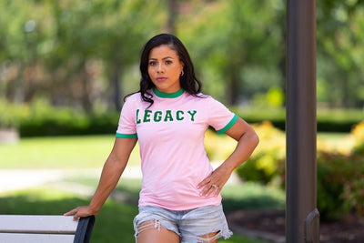 Pink Legacy Varsity Tee