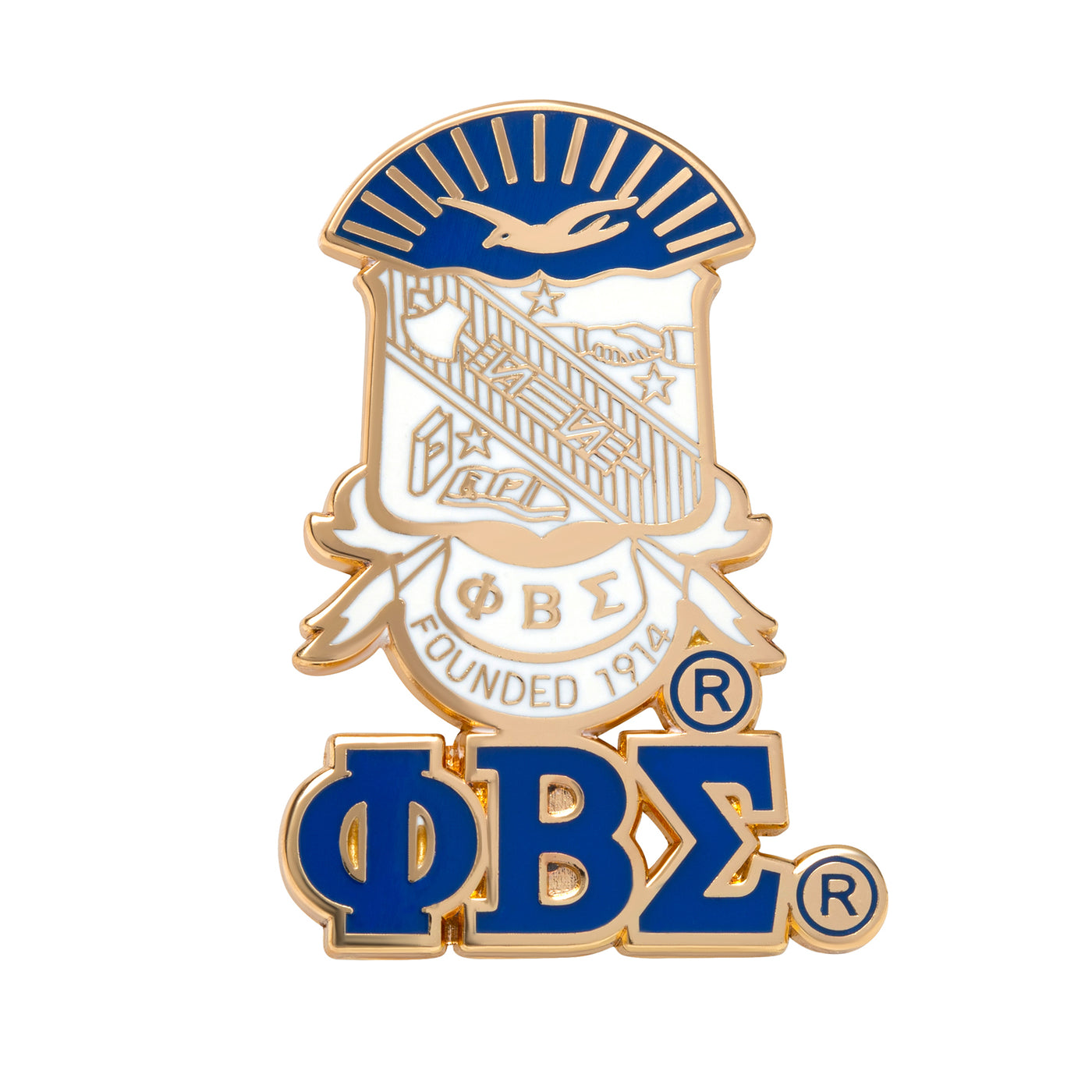 Phi Beta Sigma 3D Color Shield