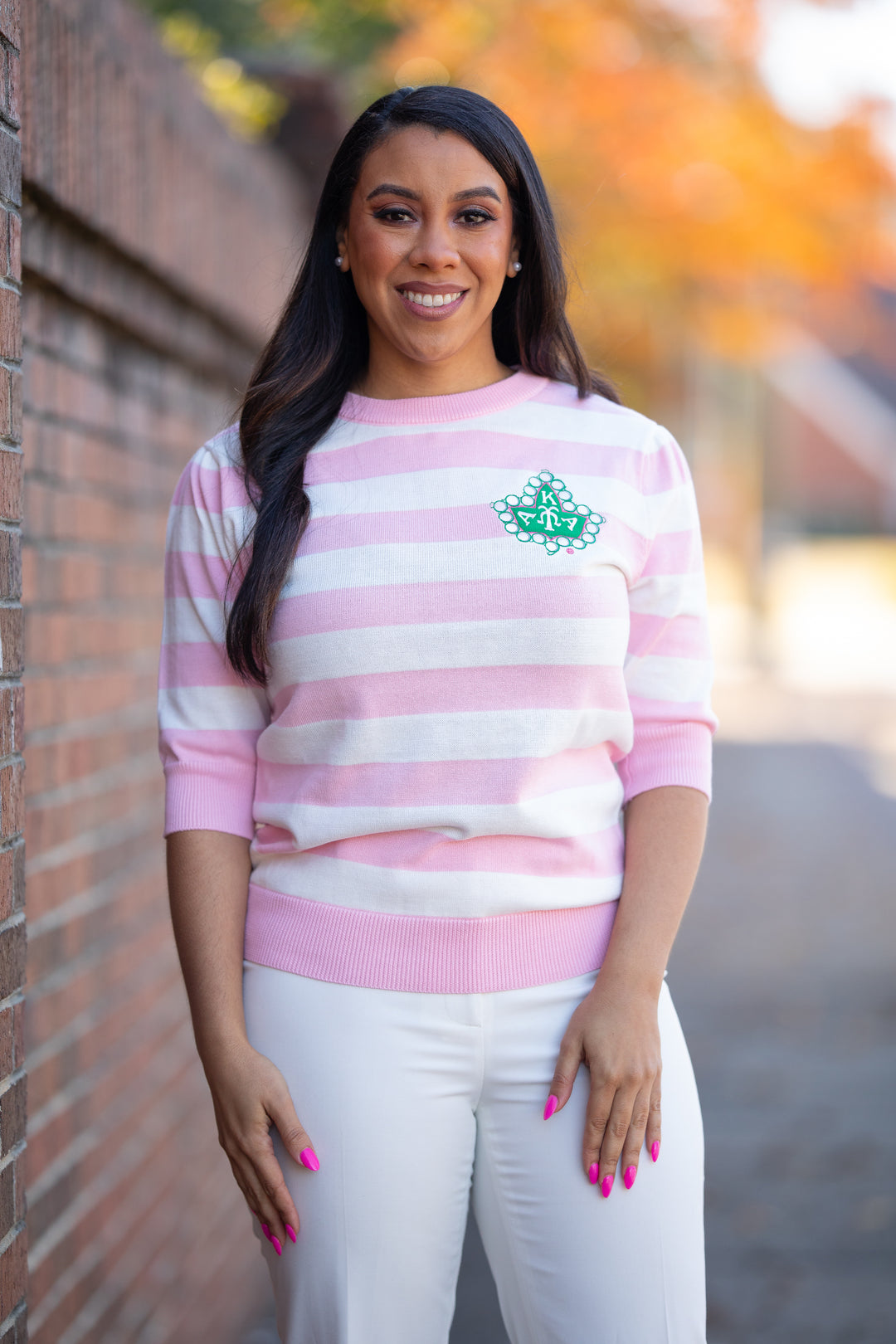 AKA Striped Sweater Fashionably Greek