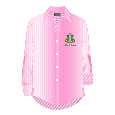 BNO Pink And White Button Down