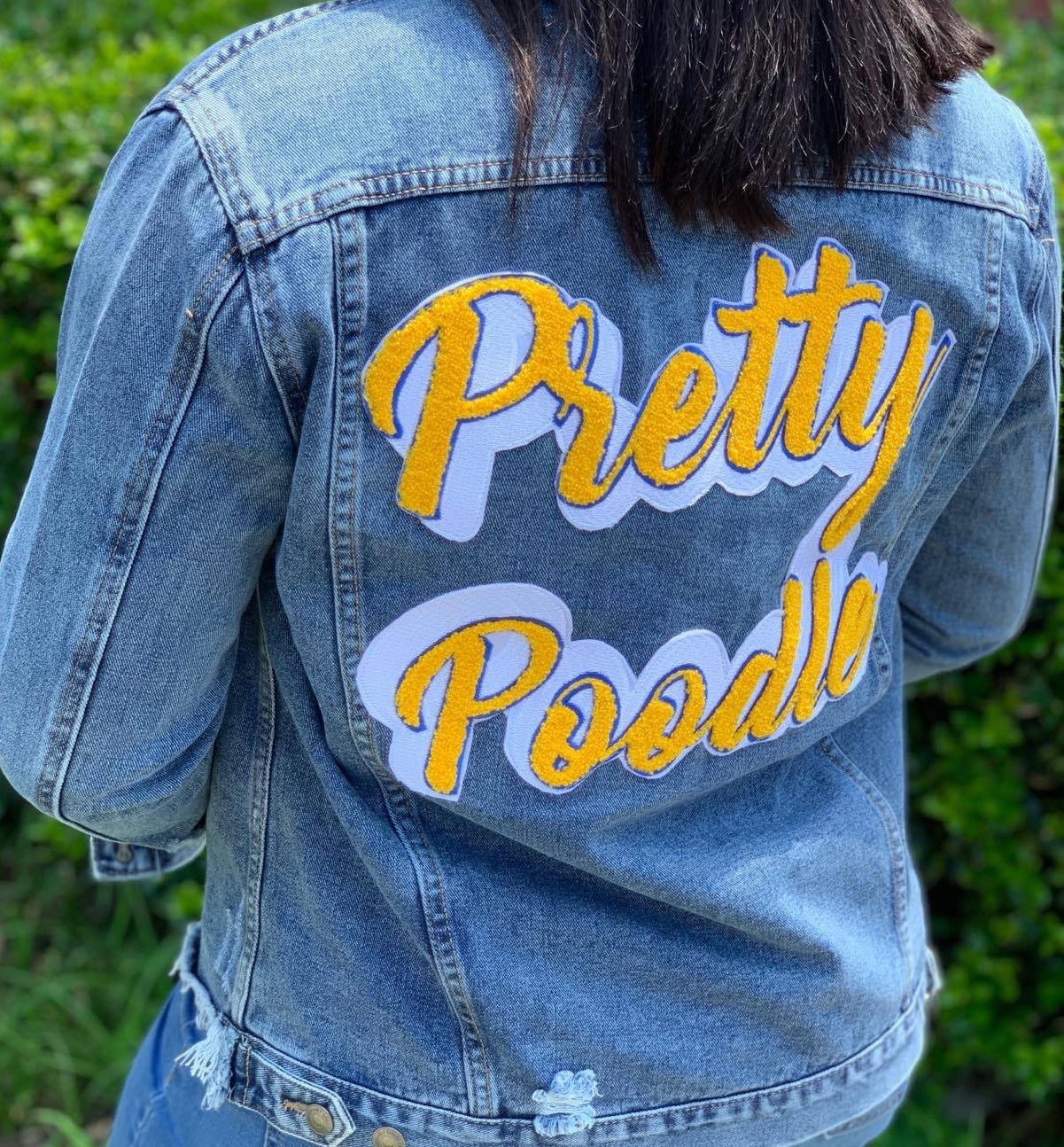 Pretty Poodle Denim Jacket