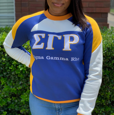 SGRHO Retro Color Block Crewneck