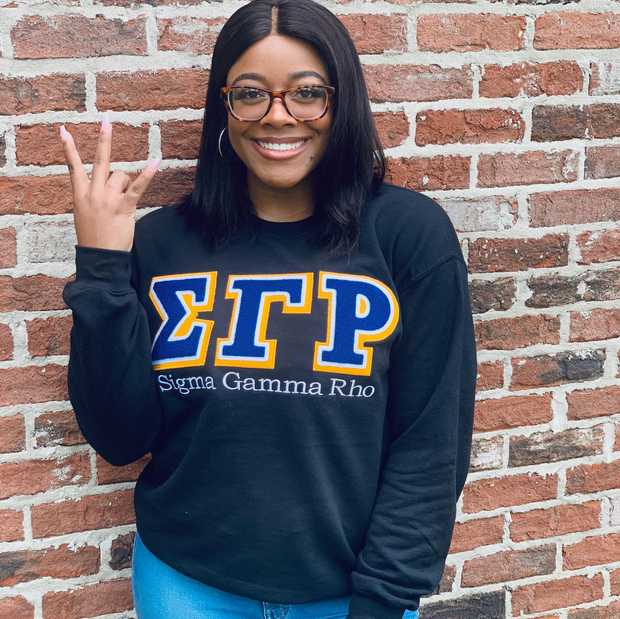 Black Vintage SGRHO Sweatshirt (Unisex Sizing)
