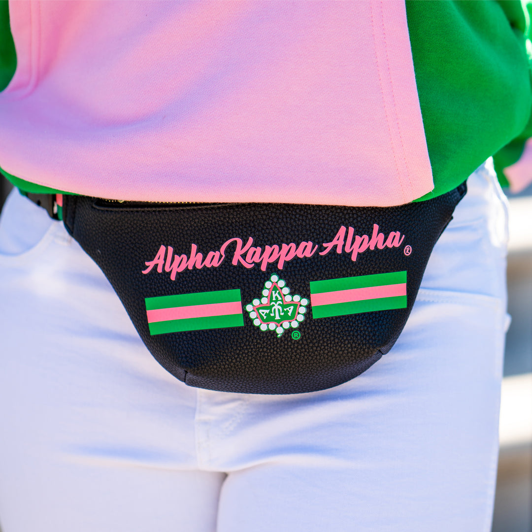 Printed AKA Belt Bag – Fashionably Greek