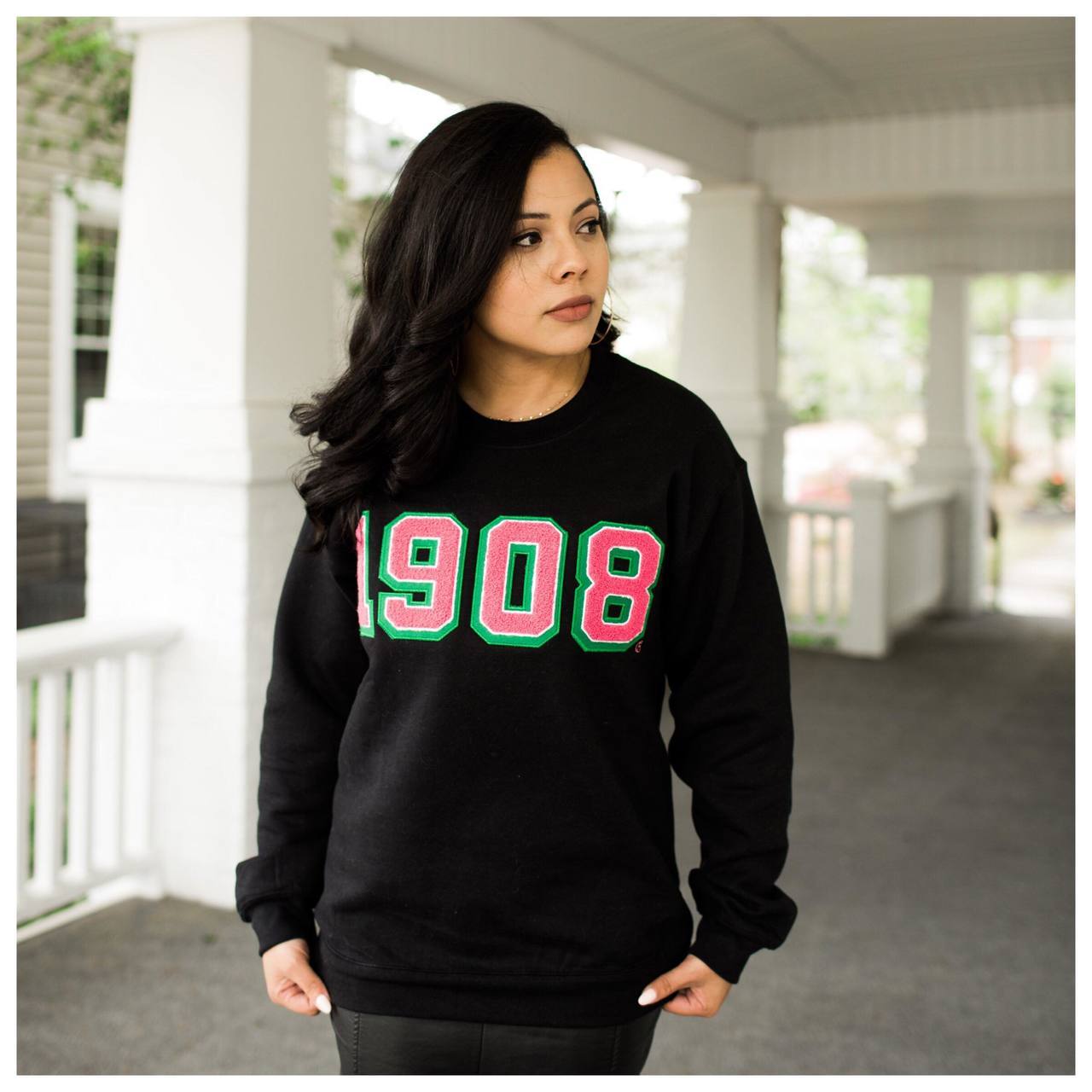 Black 1908 Sweatshirt (Unisex Sizing)