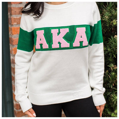 Light Pink Color Block Sweater