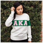 Light Pink Color Block Sweater