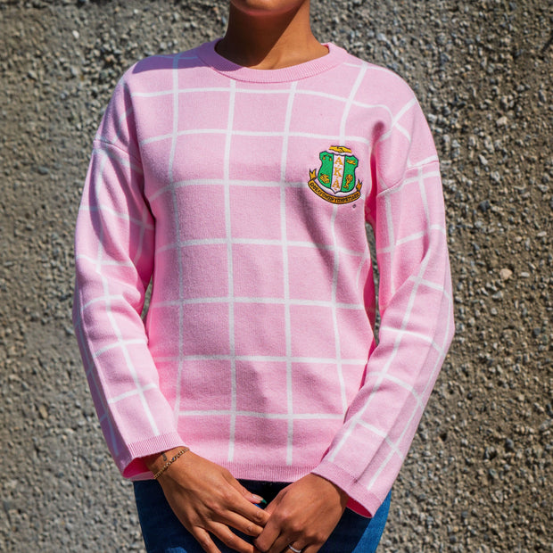 AKA Checkered Sweater