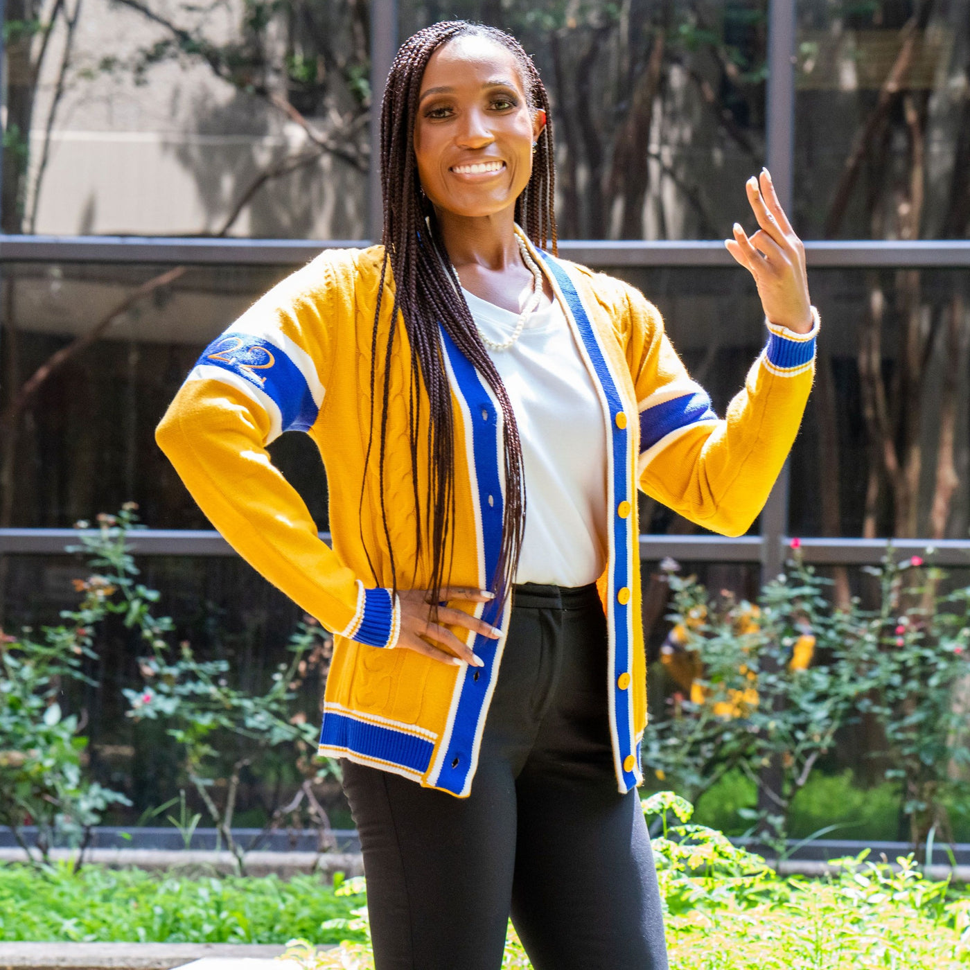 SGRHO Cable Knit Cardigan