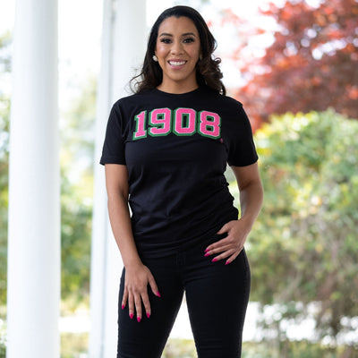 Black 1908 Tee