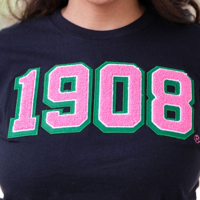 Black 1908 Tee