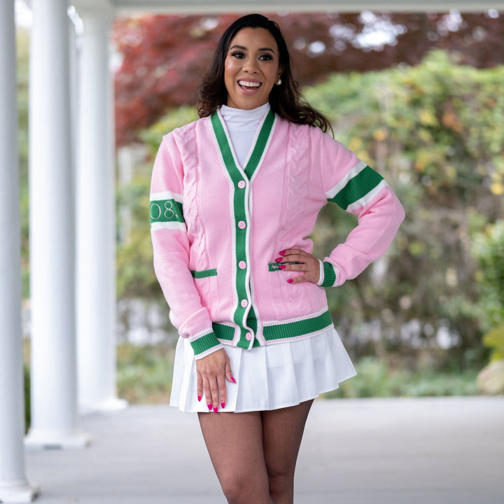AKA Cable Knit Cardigan – Fashionably Greek