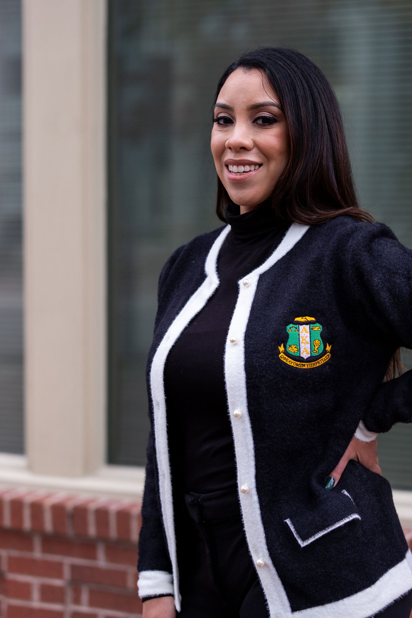 AKA Black and White Cardigan