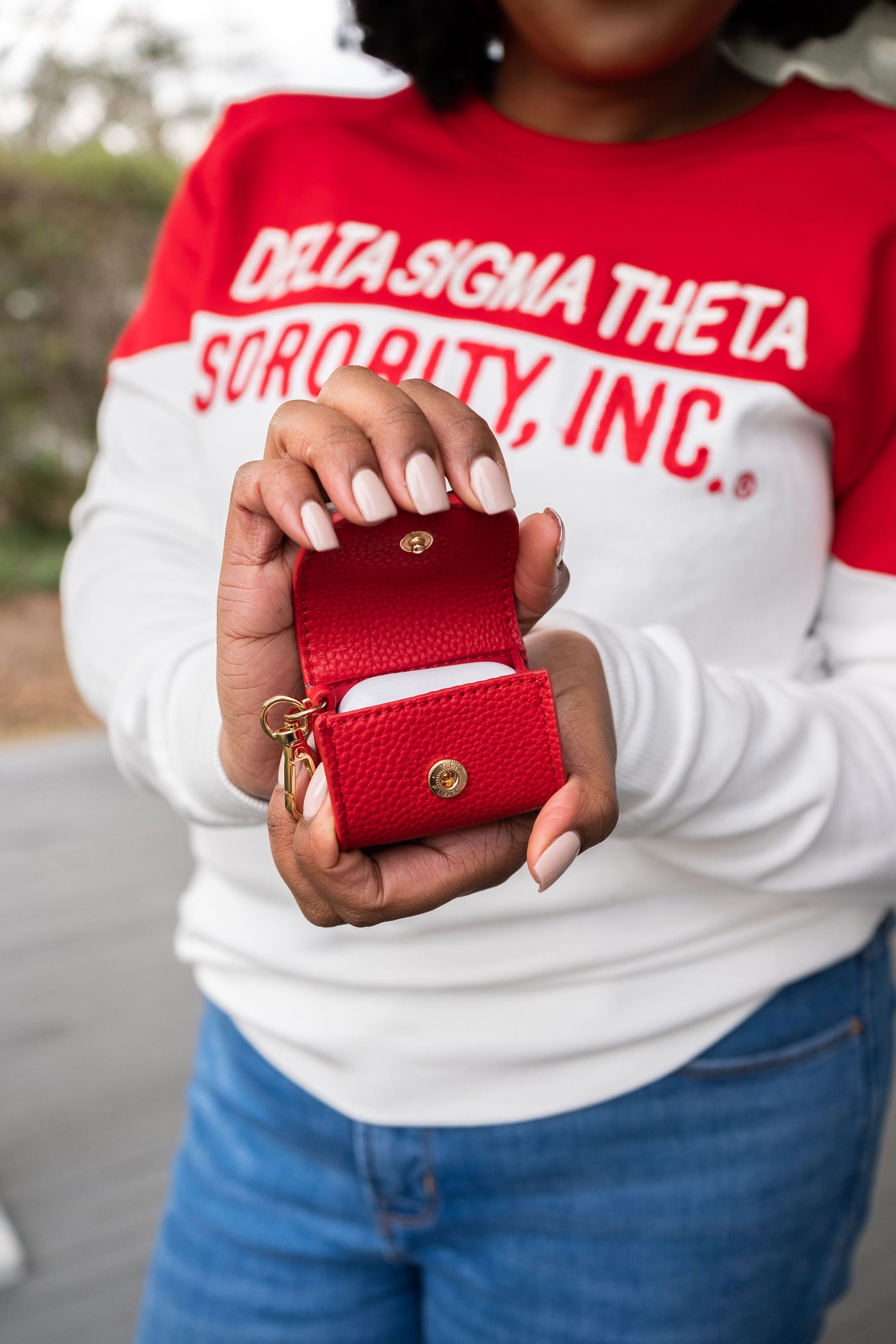 Delta-Sigma AirPods Pro Cases Cover with Keychain Sorority Paraphernalia  Gift TPU Airpod Pro