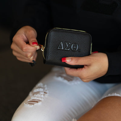 All Black Delta Wallet