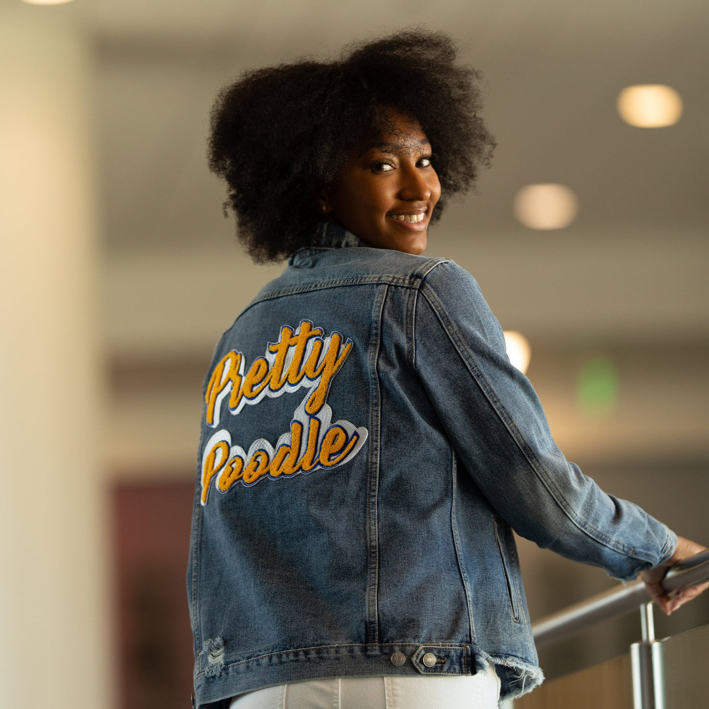 Pretty Poodle Denim Jacket