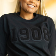 All Black 1908 Sweatshirt (Unisex Sizing)