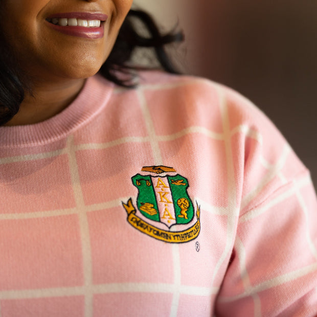 AKA Checkered Sweater