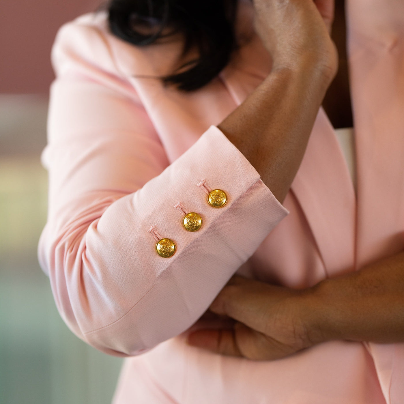 Pink AKA Double Breasted Blazer