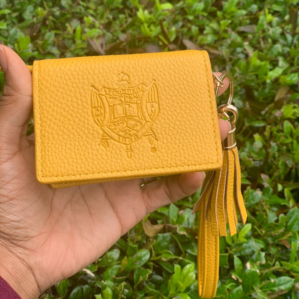 SGRHO Gold Wristlet