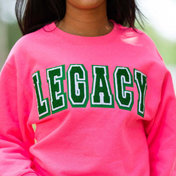 Pink Legacy Sweatshirt (Unisex Sizing)
