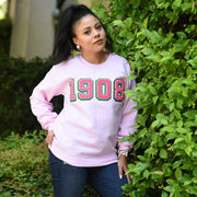 Pink 1908 Sweatshirt (Unisex Sizing)