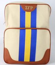 Royal Blue and Gold Canvas Back Pack
