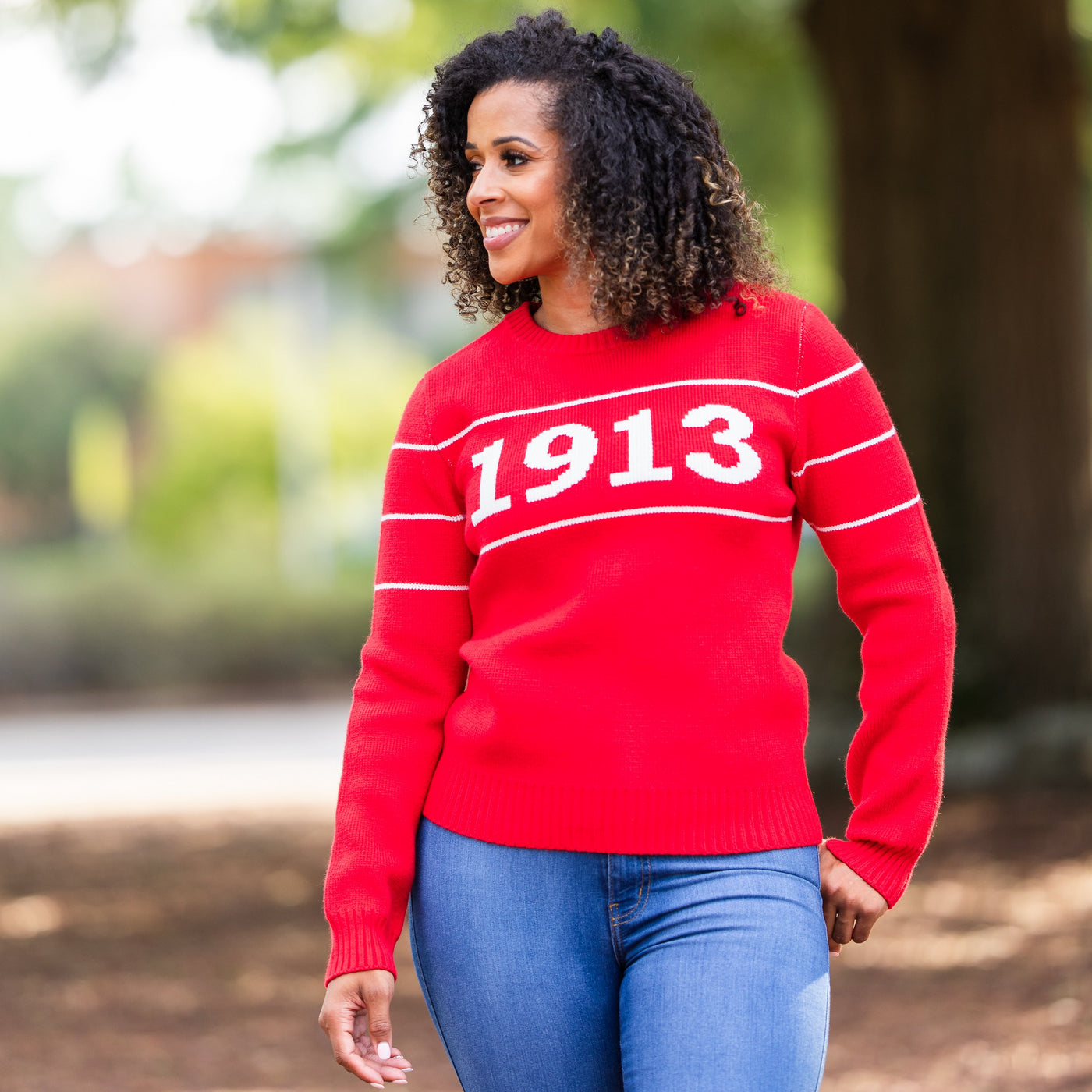 Red 1913 Retro Sweater