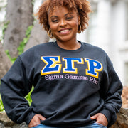 Black Vintage SGRHO Sweatshirt (Unisex Sizing)