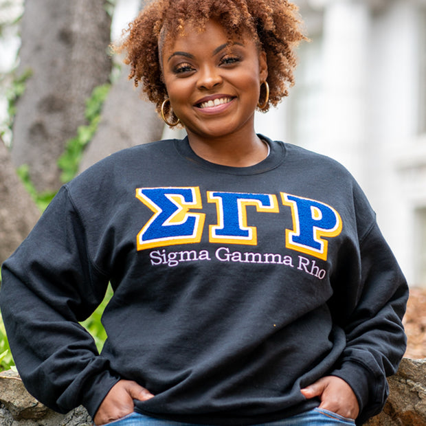 Black Vintage SGRHO Sweatshirt (Unisex Sizing)