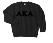 All Black AKA Sweatshirt (Unisex Sizing)