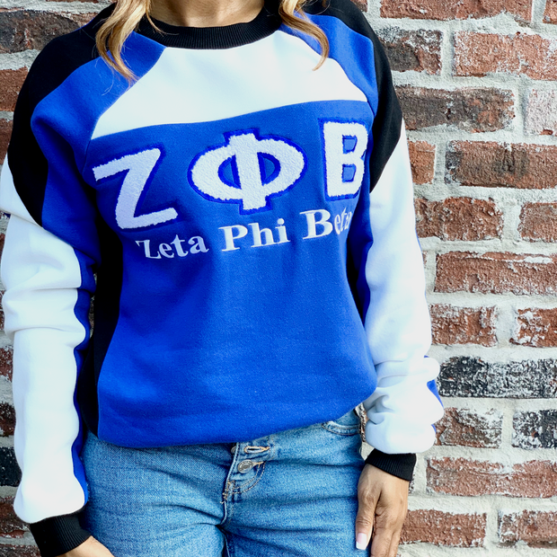 Zeta Retro Color Block Crewneck