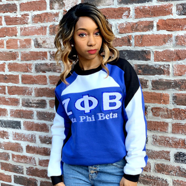 Zeta Retro Color Block Crewneck