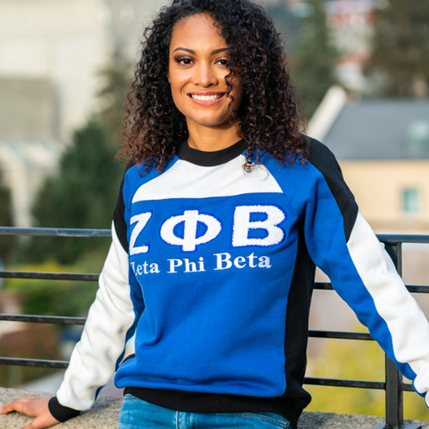 Zeta Retro Color Block Crewneck