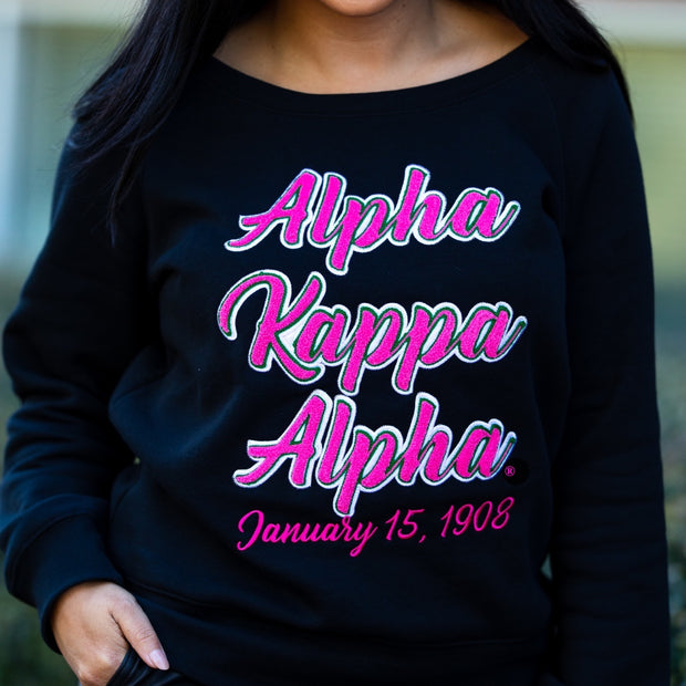 AKA Black Script Sweatshirt