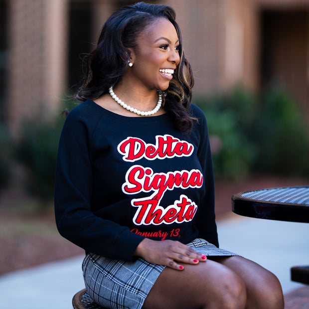 DST Black Script Sweatshirt