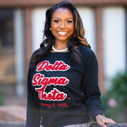 DST Black Script Sweatshirt